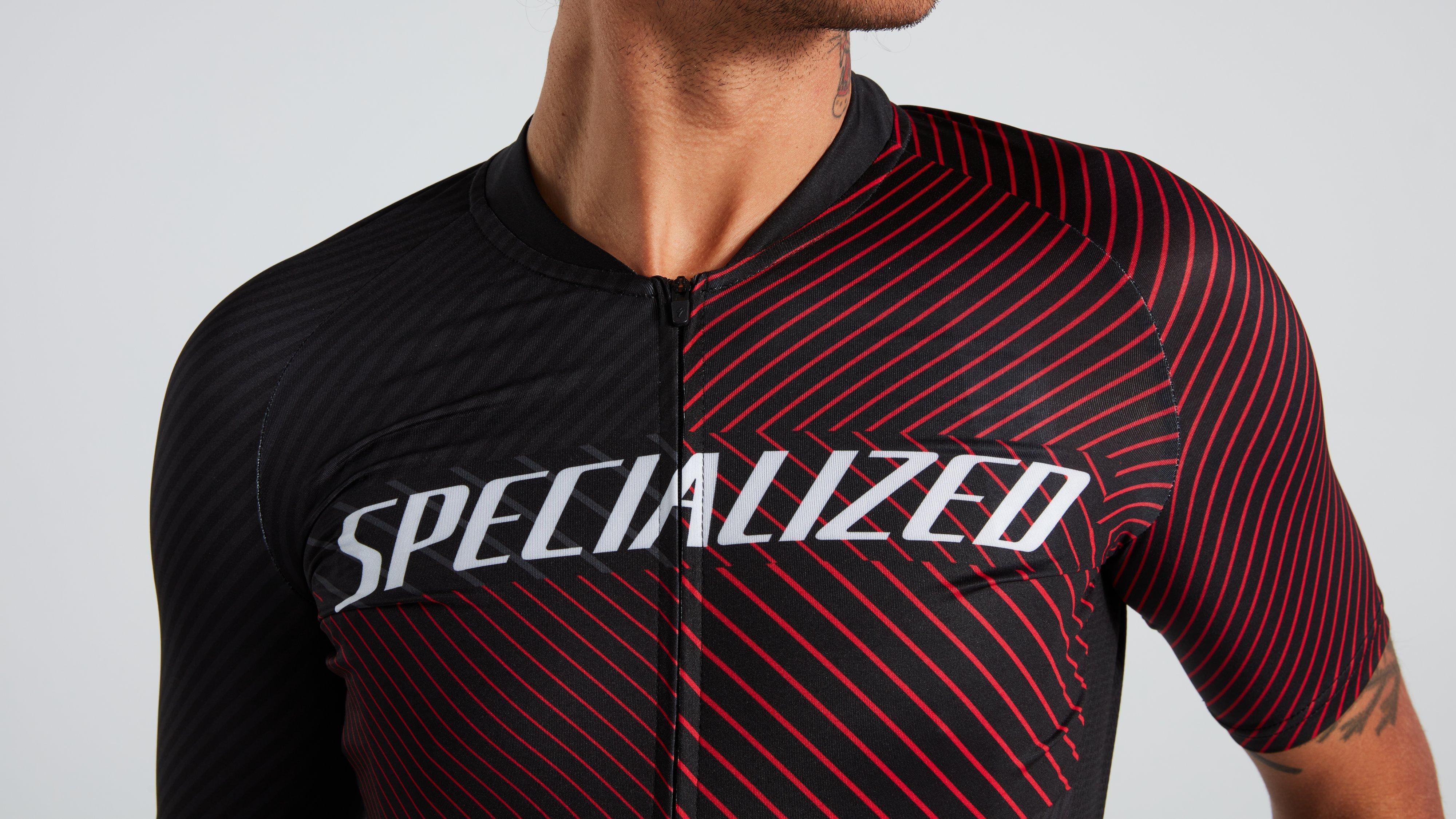 Men's SL+ Logo Stripe Short Sleeve Jersey