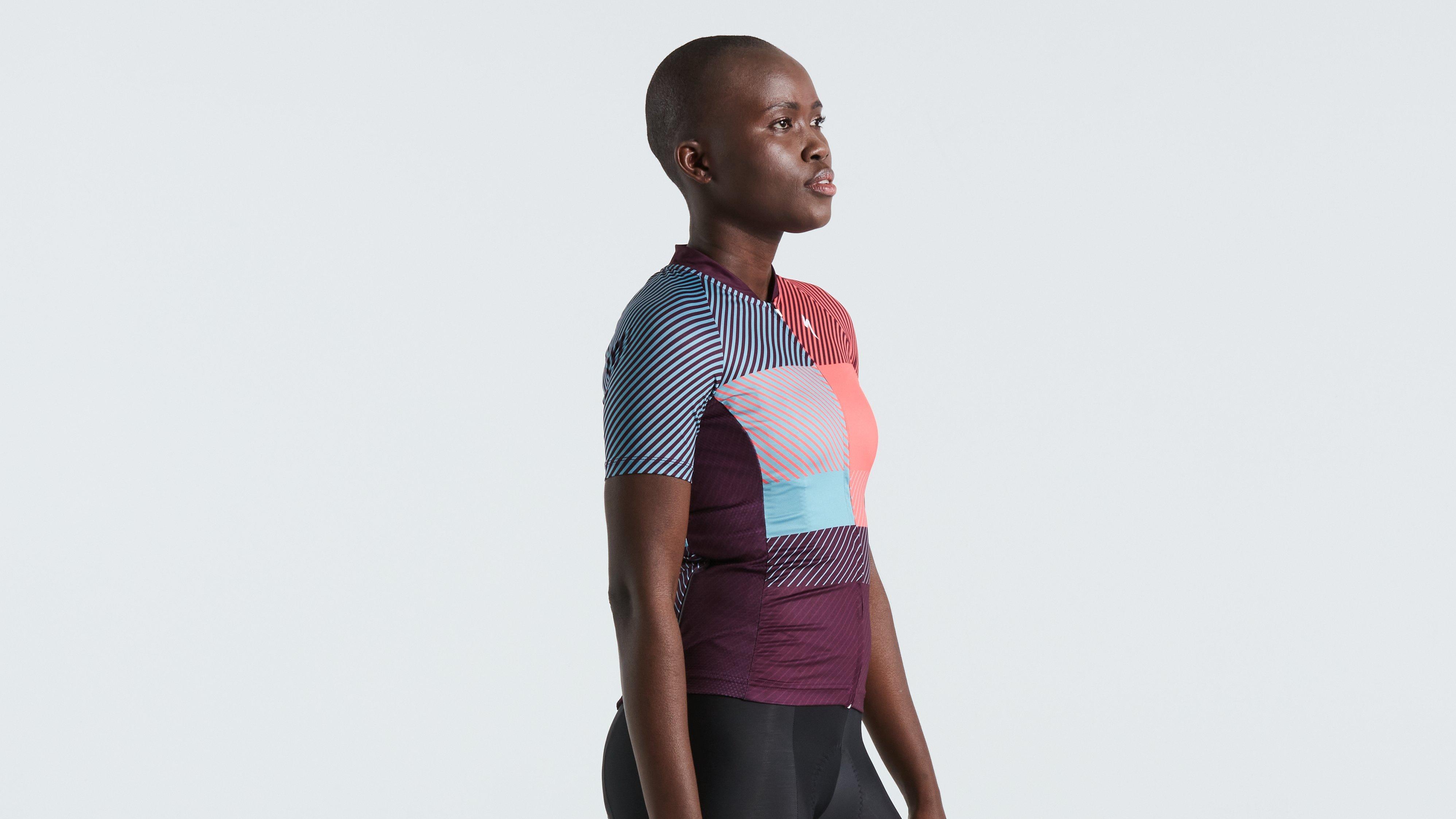 Women's SL+ Logo Stripe Short Sleeve Jersey