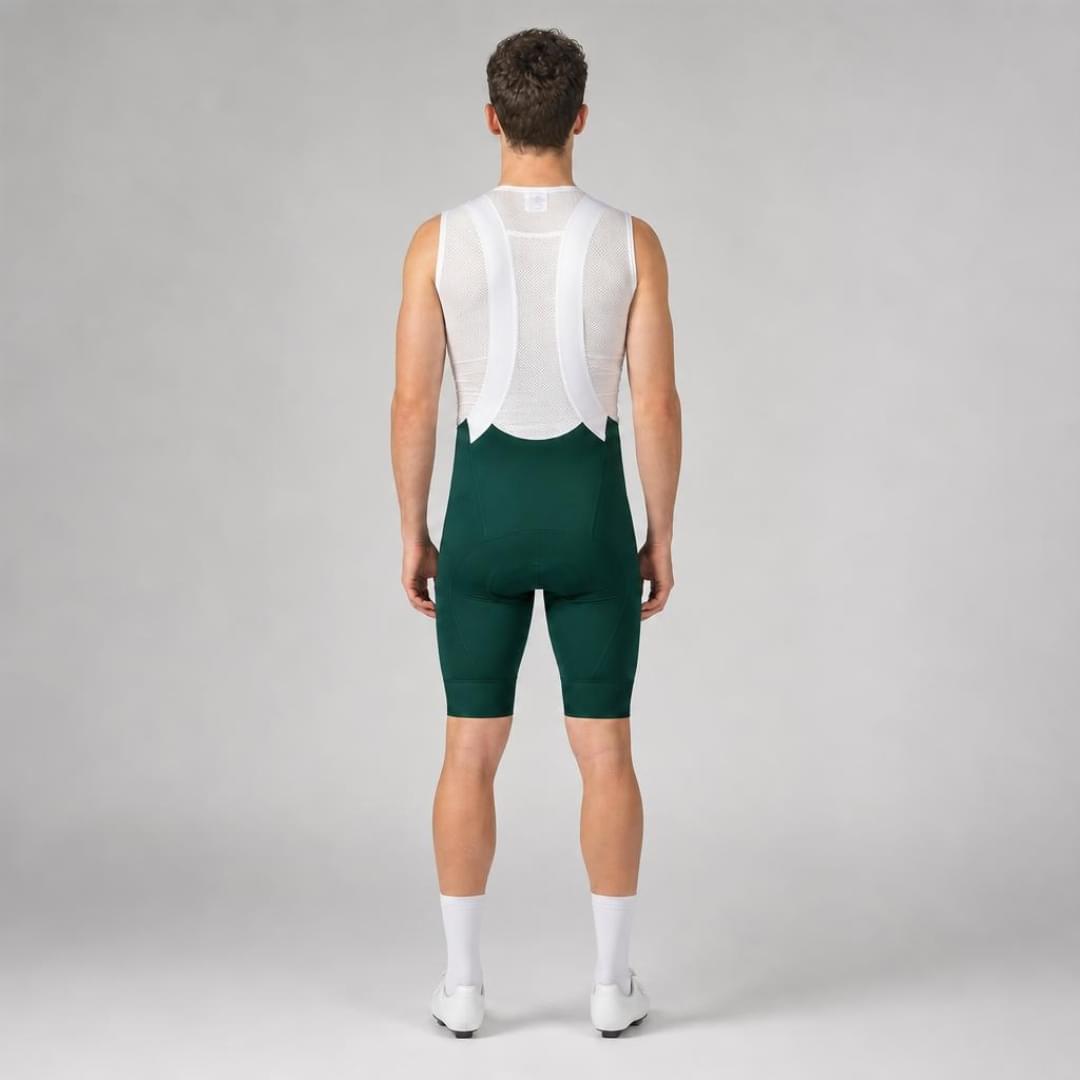 Men's Pro Max Bibs in Hunter Green