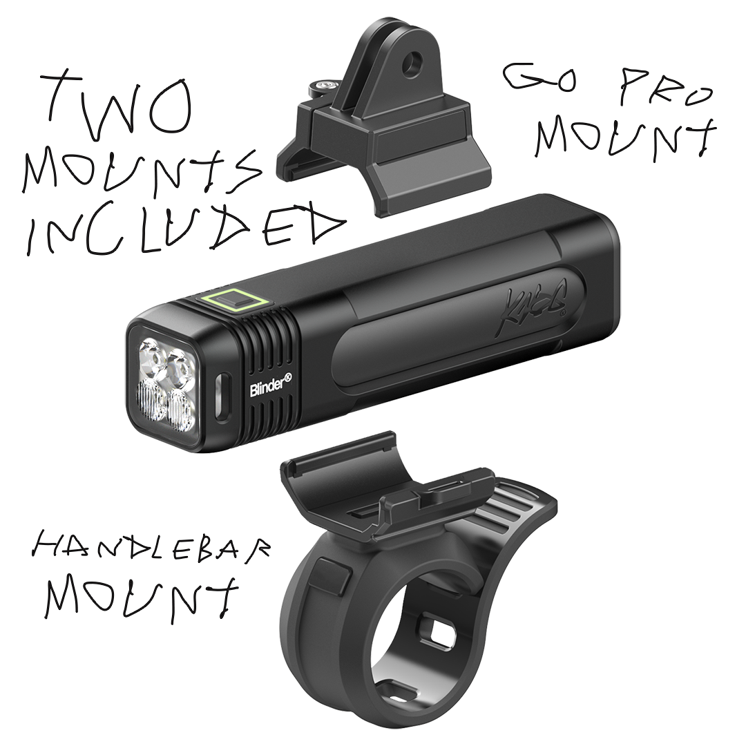 Blinder 1000 & Blinder Square Bike Light Set | 1000 / 100 Lumens