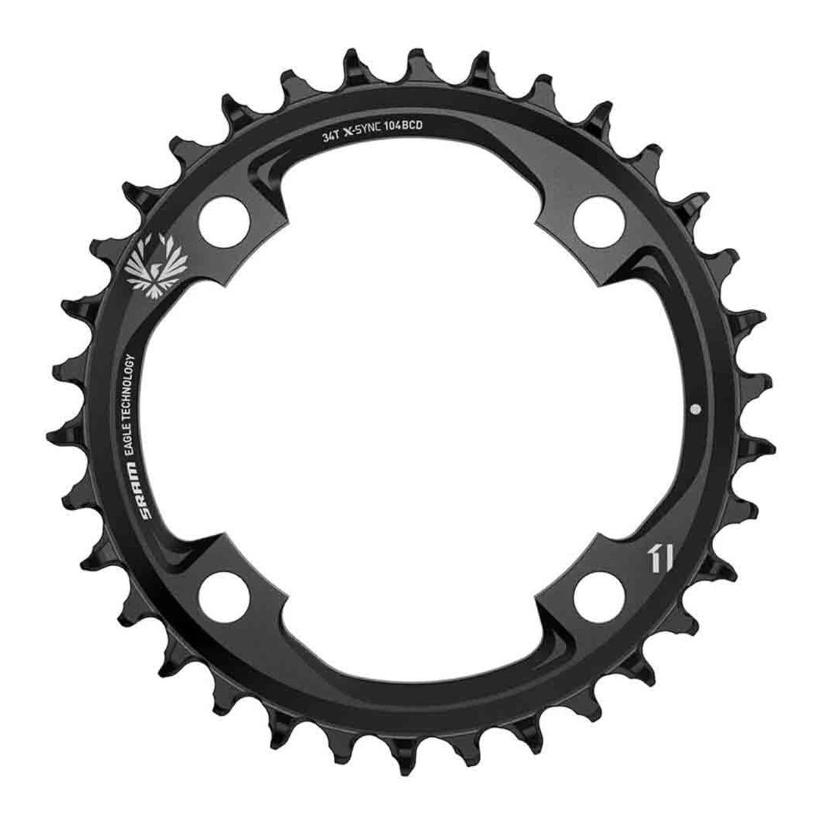 Chain Ring X-Sync 2 34 Tooth 104 BCD Alloy 1x12 speed Black