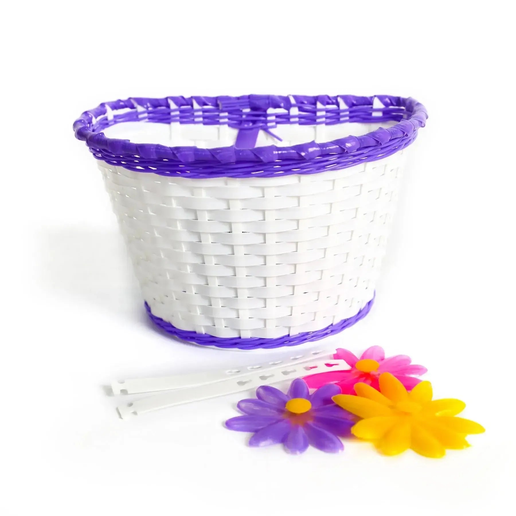 Kids Front Basket with Flowers