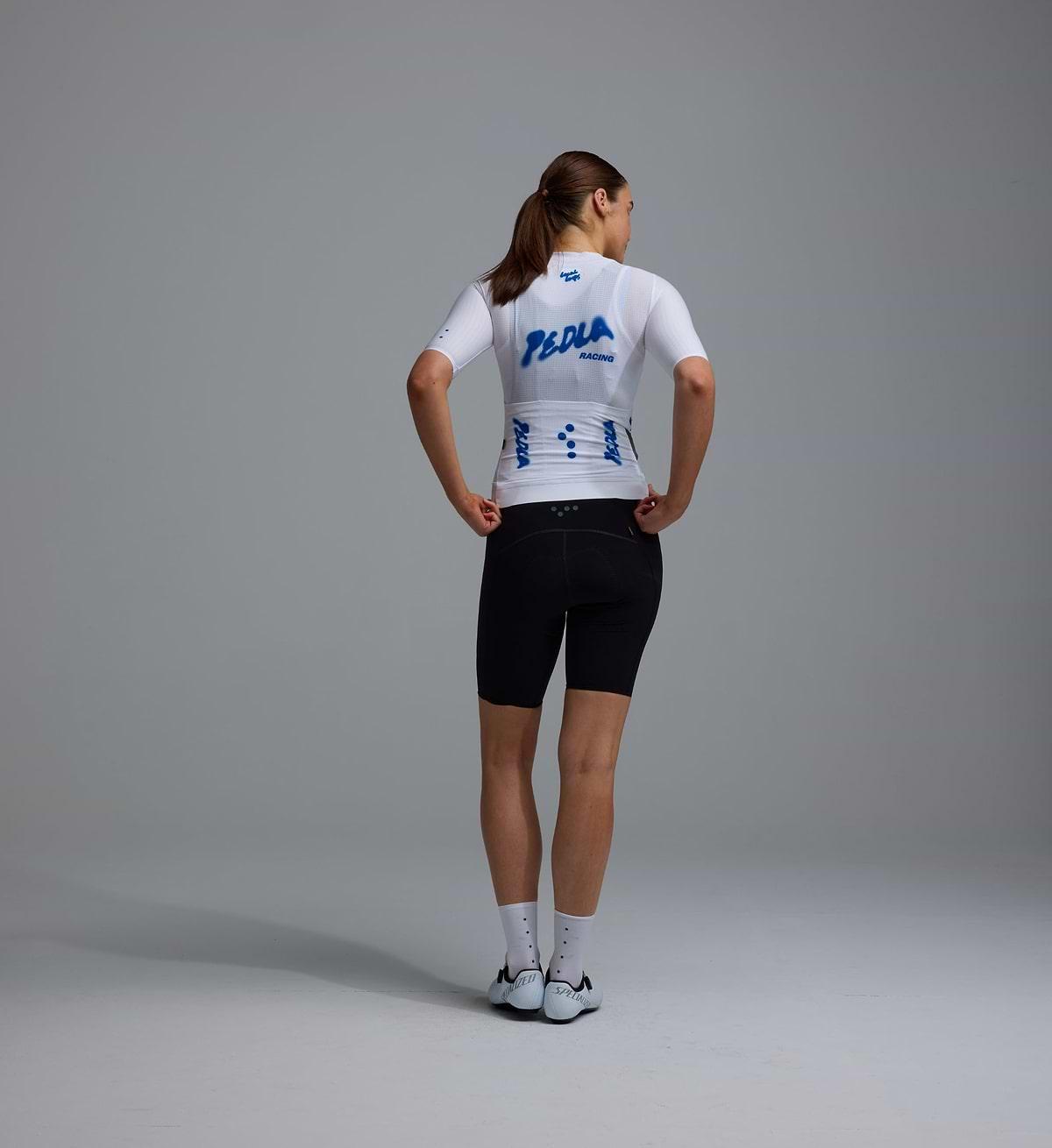 LOCAL LOOPS / Women's PRO Pursuit AIR Jersey in White & Cobalt