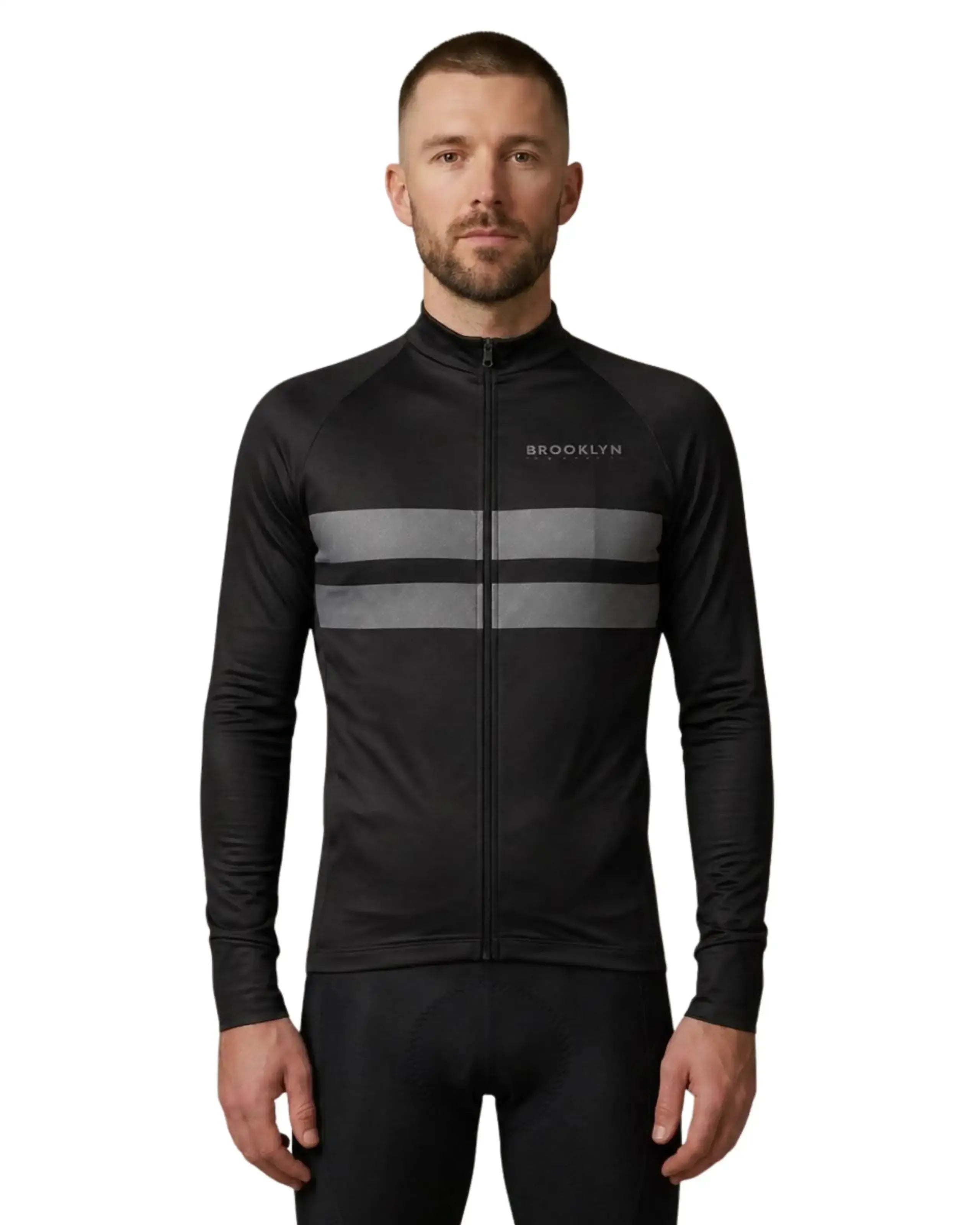 Men's Pro LS Thermal Jacket in Black & Grey