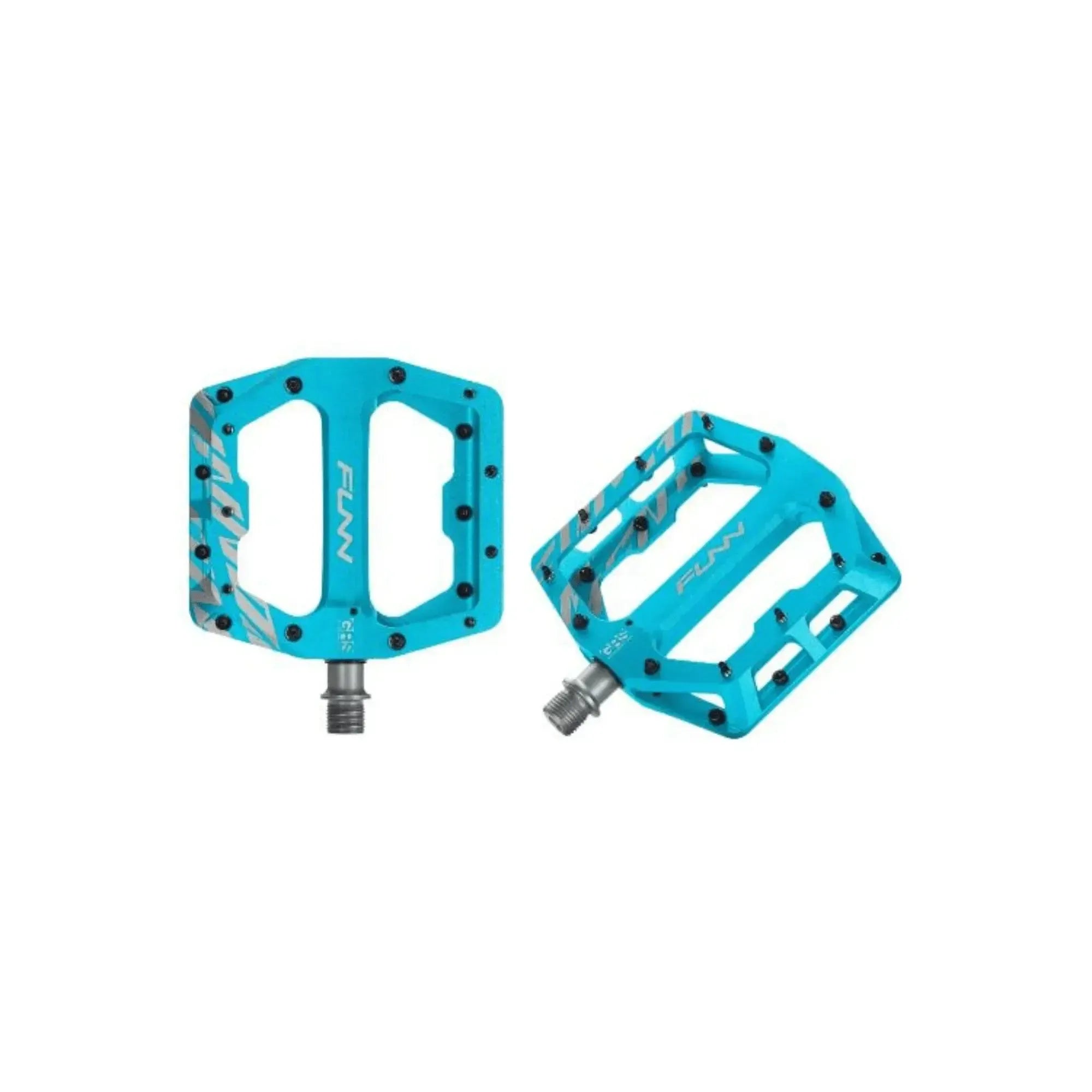 Pedal Funndamental w Steel Black Pins Turquoise