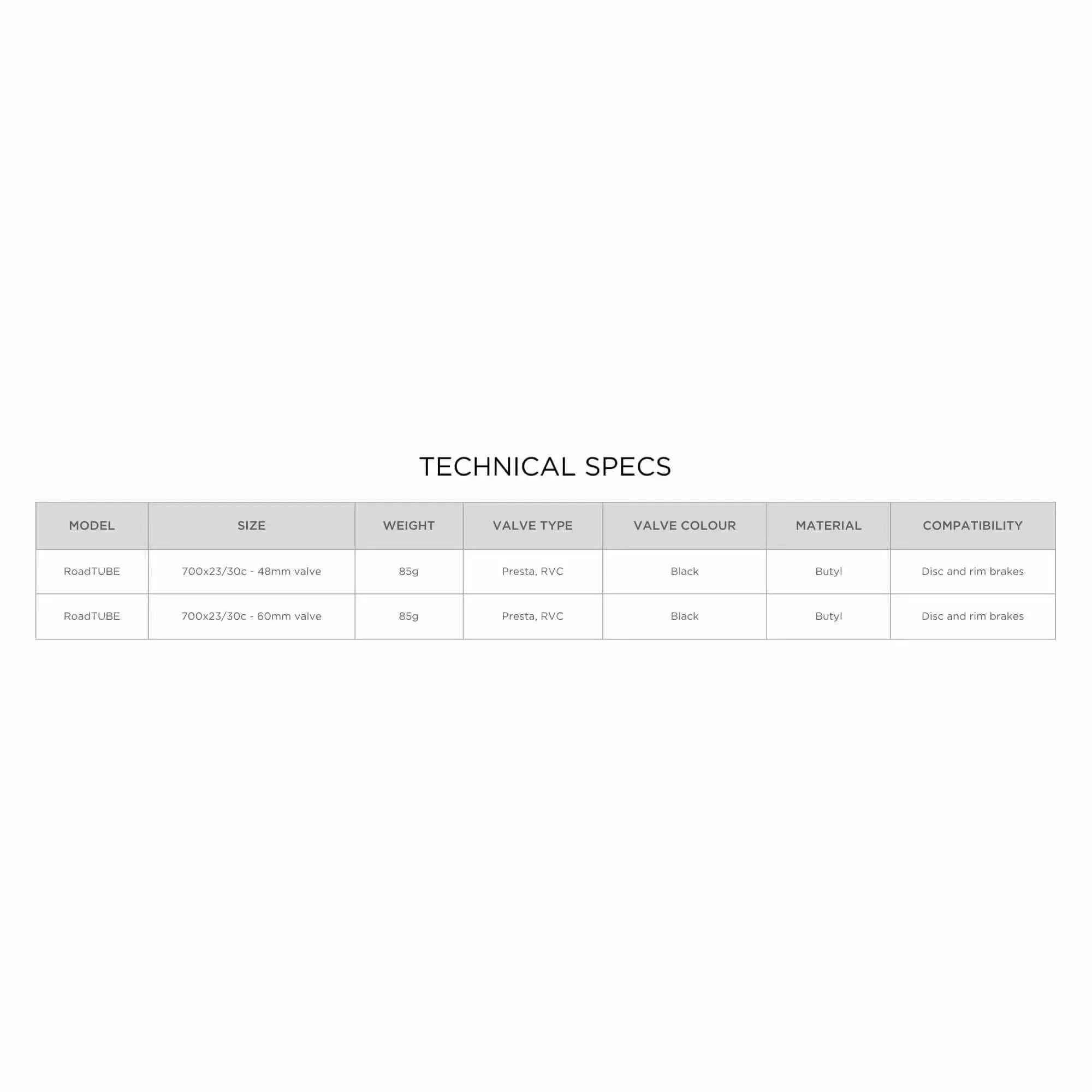 Roadtube Presta RVC-Tubes-bikeNOW