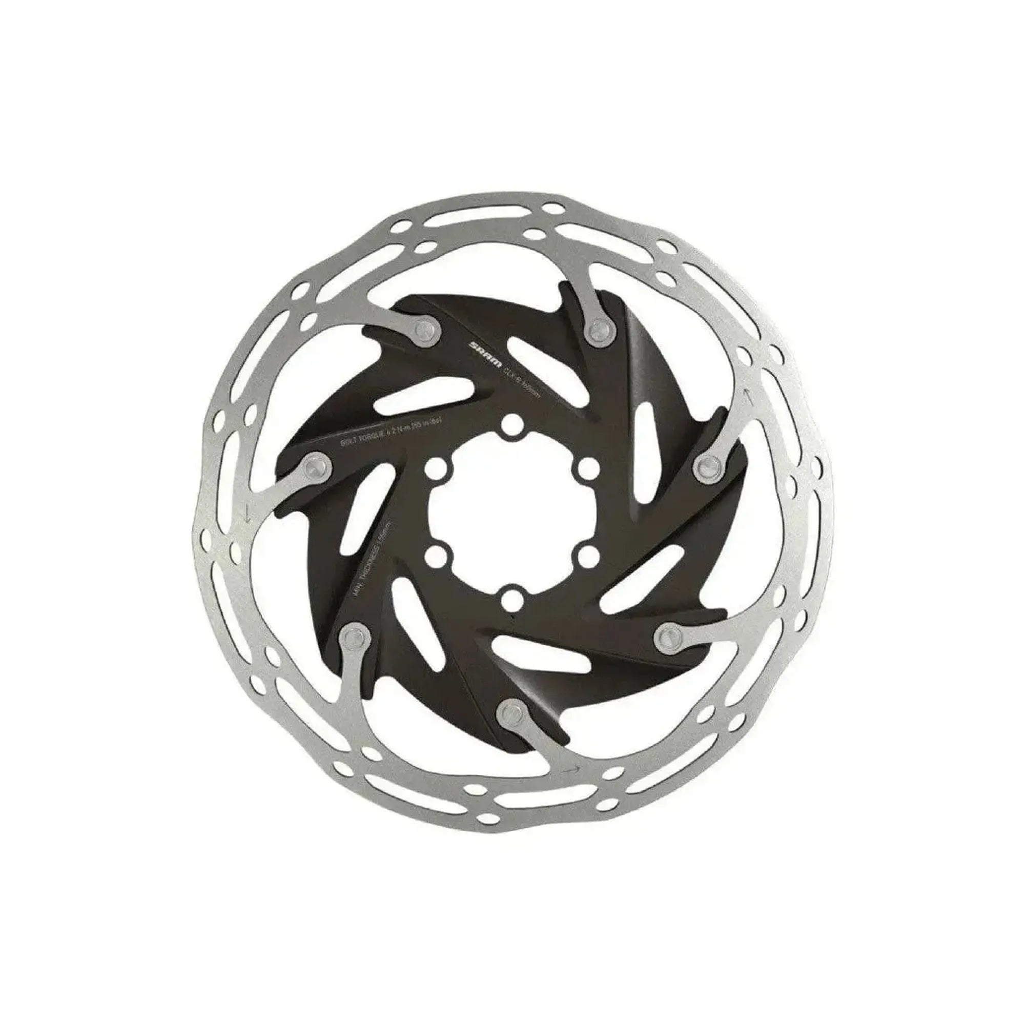 Rotor CLX-R 2-Piece 6-Bolt Black Rounded