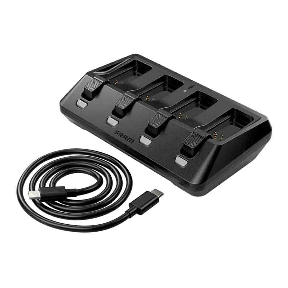 SRAM AXS BATTERY BASE CHARGER 4-PORTS (INCLUDING USB-C CORD)