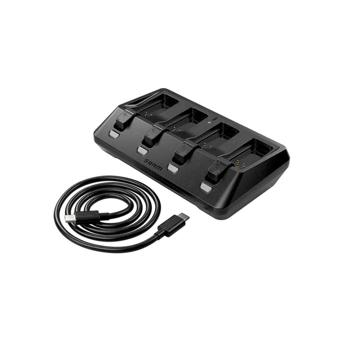 SRAM AXS BATTERY BASE CHARGER 4-PORTS (INCLUDING USB-C CORD)