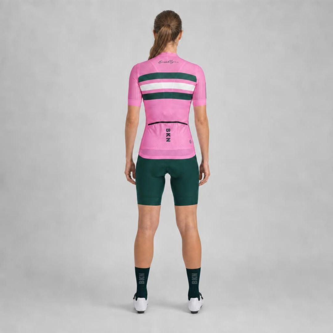 Women's Pro Max Jersey in Pink & Hunter Green