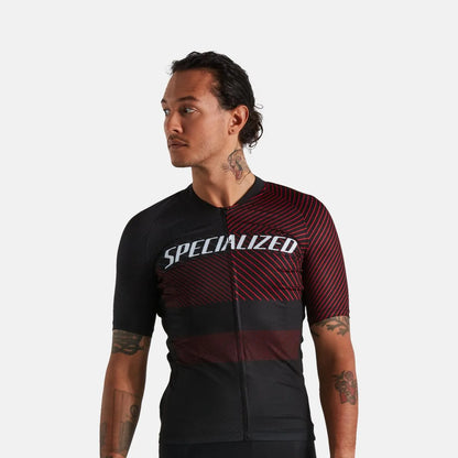 Men's SL+ Logo Stripe Short Sleeve Jersey