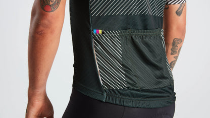 Men's SL+ Logo Stripe Short Sleeve Jersey