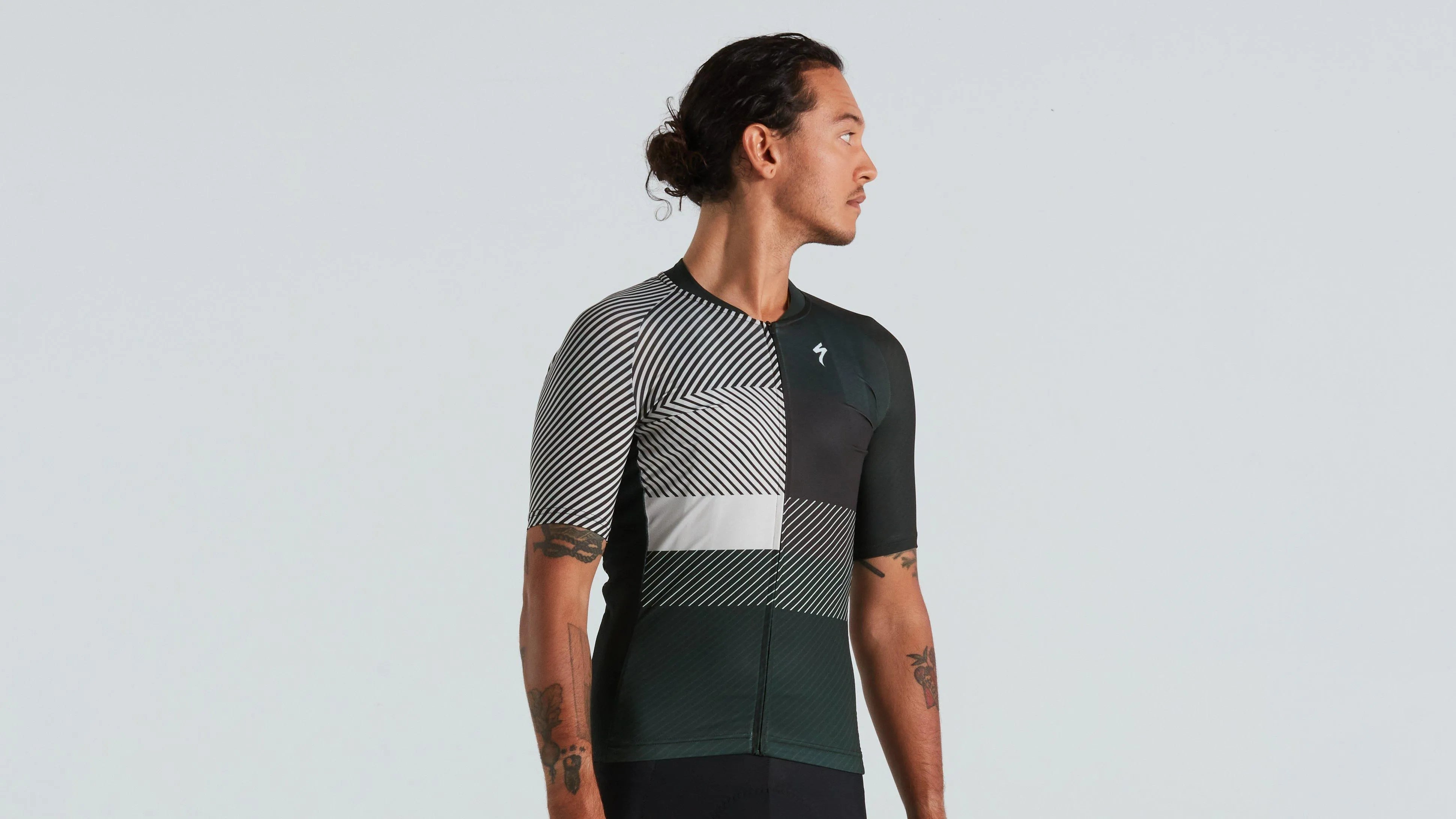 Men's SL+ Logo Stripe Short Sleeve Jersey