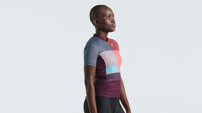 Women's SL+ Logo Stripe Short Sleeve Jersey