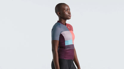 Women's SL+ Logo Stripe Short Sleeve Jersey