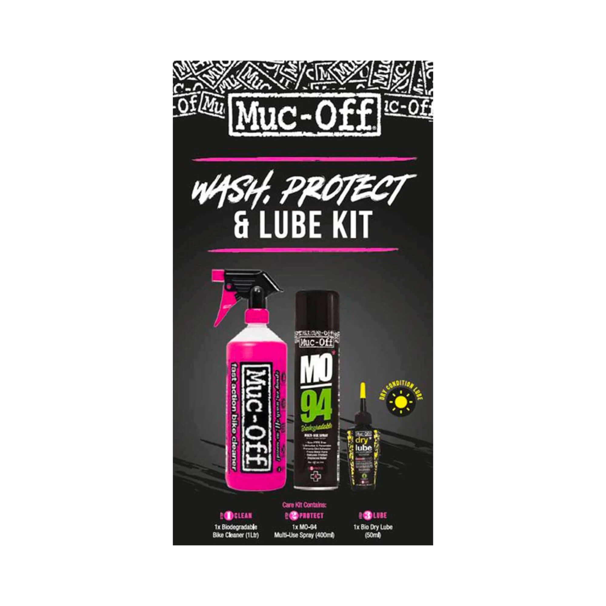 Kit Wash/Protect/Lube - Dry-Clean & Degrease-bikeNOW