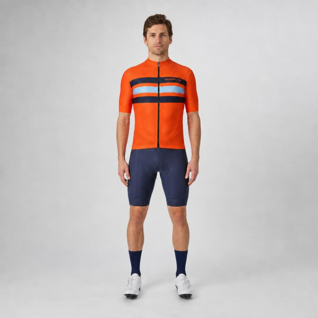 Men's Pro Max Jersey in Bright Orange & Navy