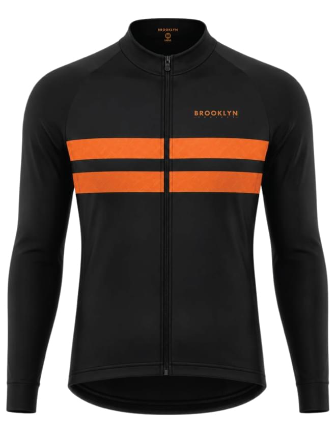 Men's Pro LS Thermal Jacket in Black & Orange