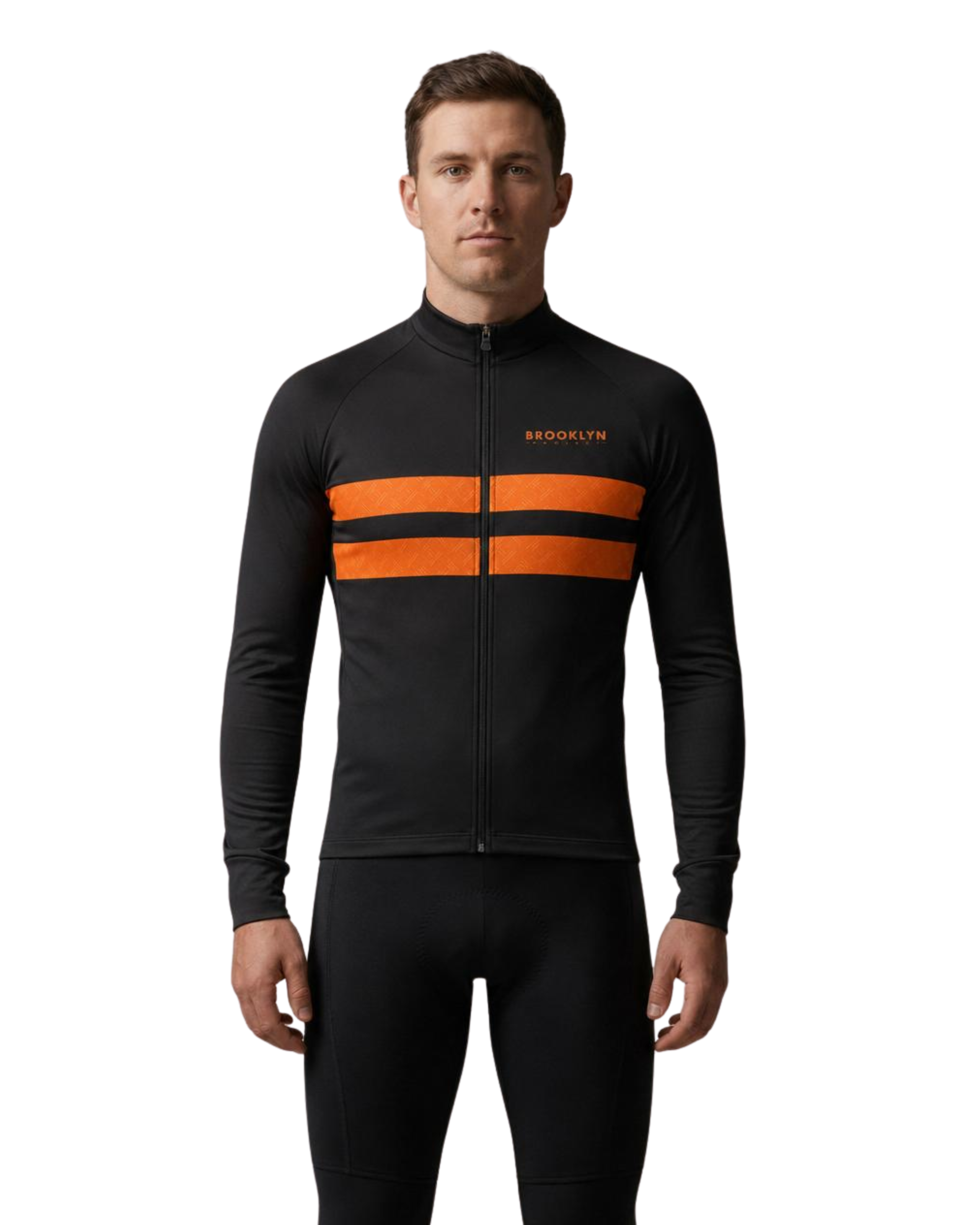 Men's Pro LS Thermal Jacket in Black & Orange
