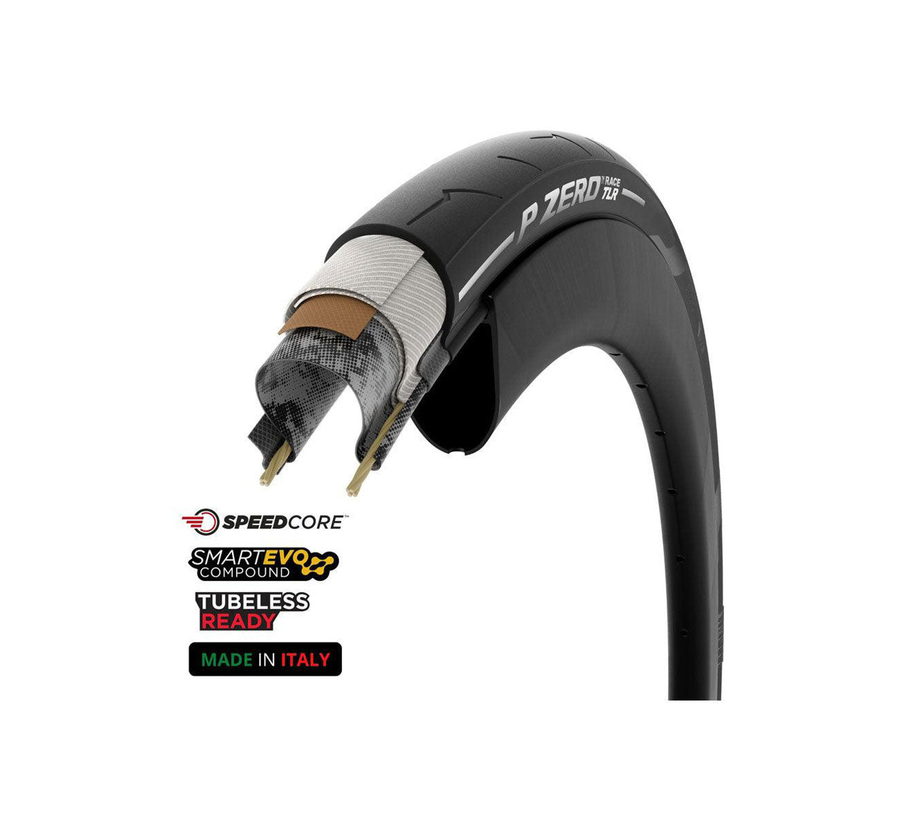 P Zero Race Folding New Tubeless Ready Tyre-Tubeless Tyres-bikeNOW