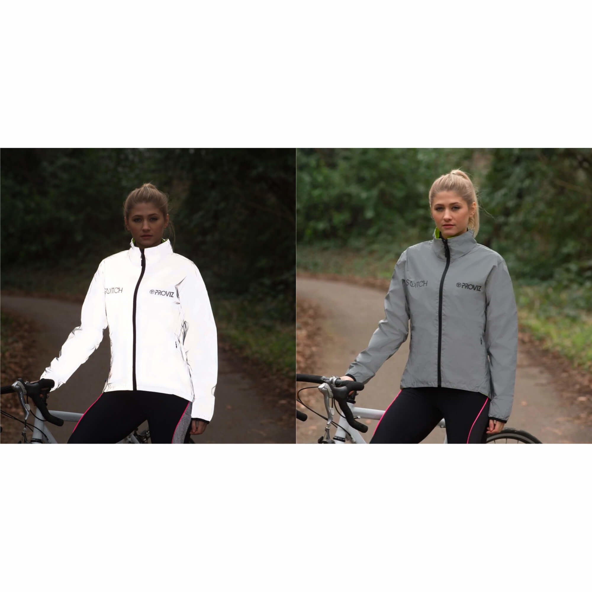 Women's Reflective Reversible Jacket-Jackets-bikeNOW