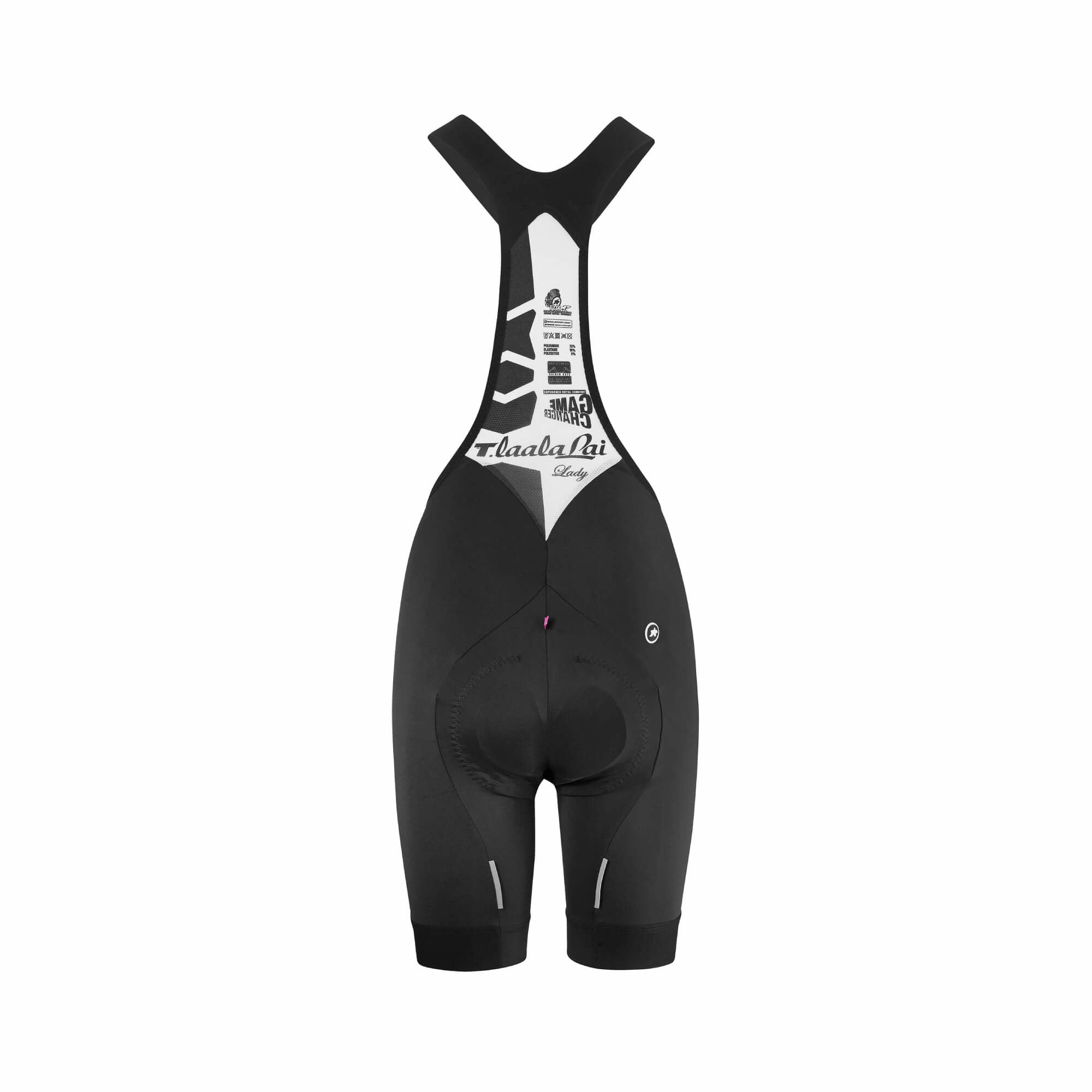 Women's T.Laalalai S7 Block Black Bib Shorts-Bibs & Shorts-bikeNOW