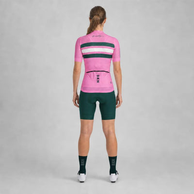 Women's Pro Max Jersey in Pink & Hunter Green