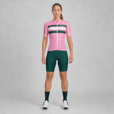 Women's Pro Max Jersey in Pink & Hunter Green
