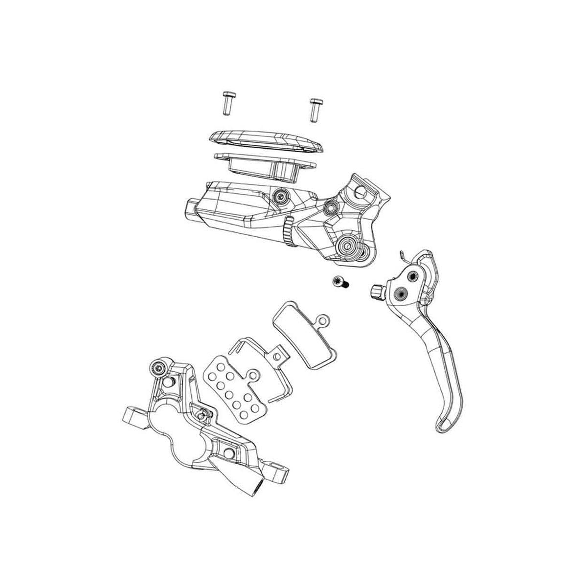 Bracket Mounting Bolts Titanium T25 15mm 2 Piece Flat Mount