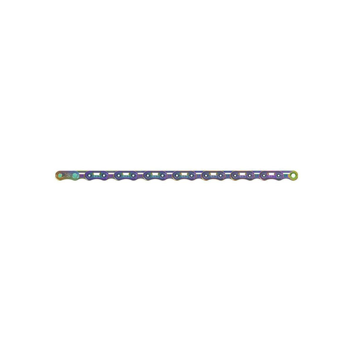 Chain Red E1 Flattop 126Links Rainbow w/ PowerLock 12 Speed