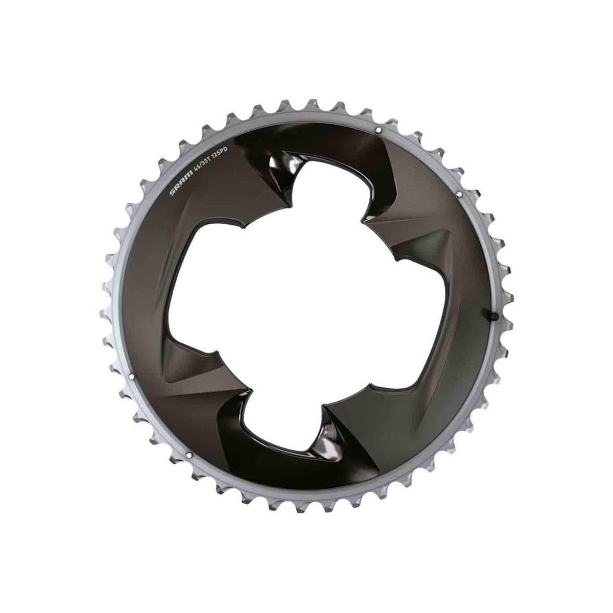 CHAIN RING 35T 107 BCD 2x FORCE BLAST BLACK