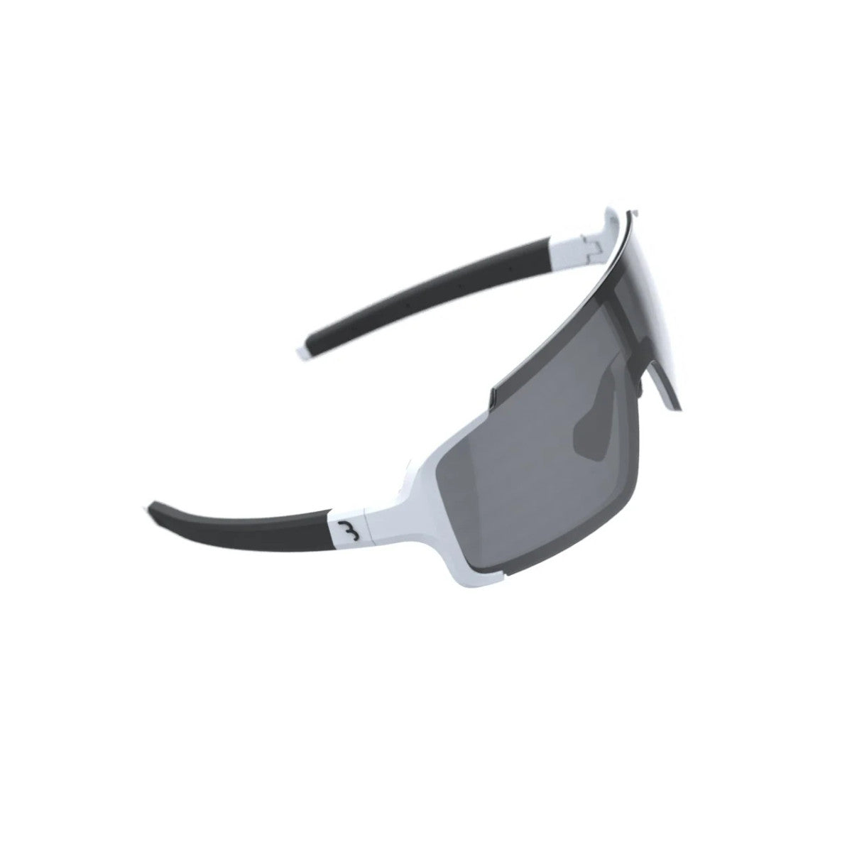Chester Sportglasses , White with Smoke Flash Lenses
