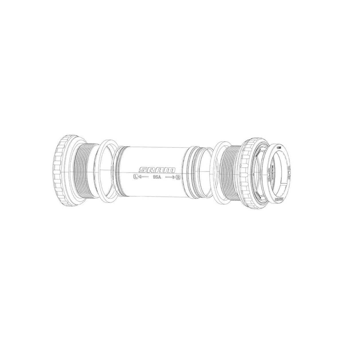 incl screw, 1 outer, 2 inner rings non-flanged and flanged
