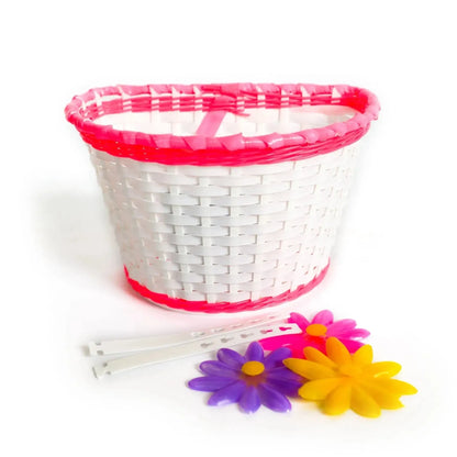 Kids Front Basket with Flowers