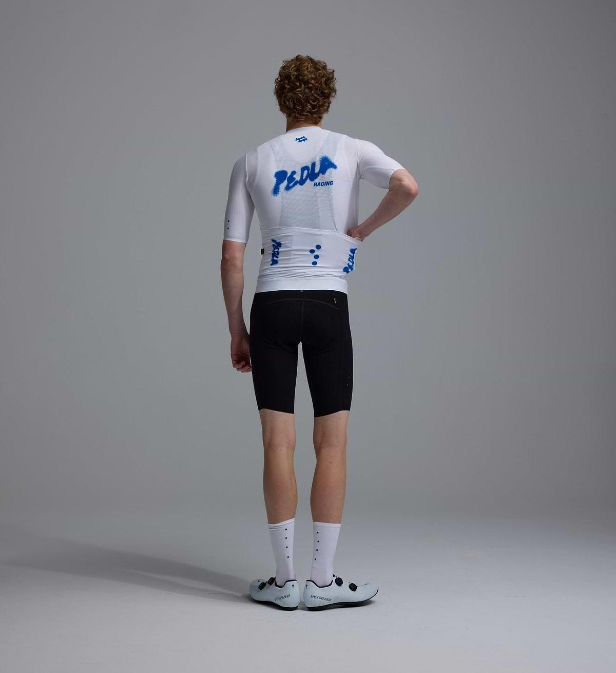 LOCAL LOOPS / Men's PRO Pursuit AIR Jersey in White & Cobalt