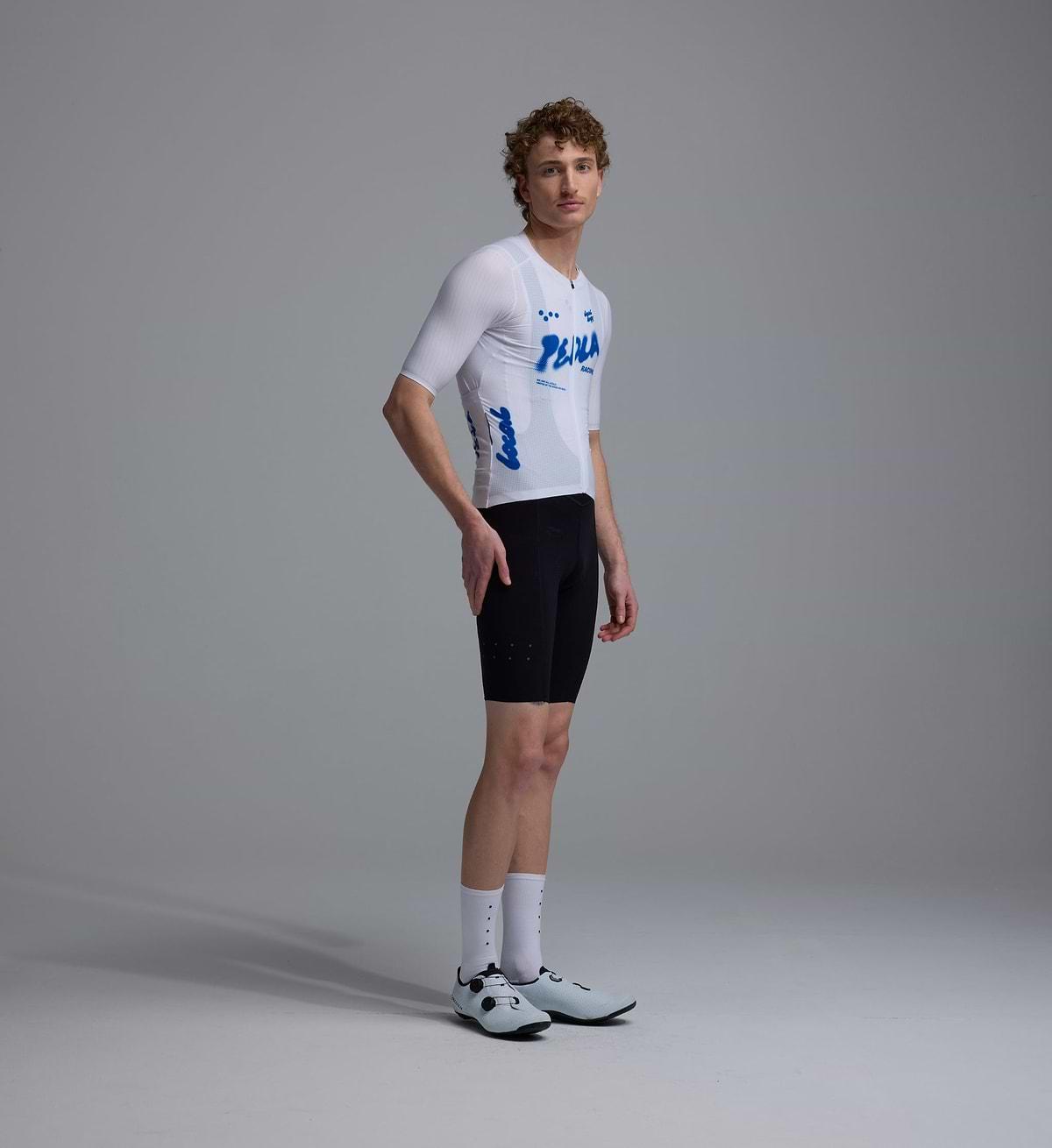 LOCAL LOOPS / Men's PRO Pursuit AIR Jersey in White & Cobalt