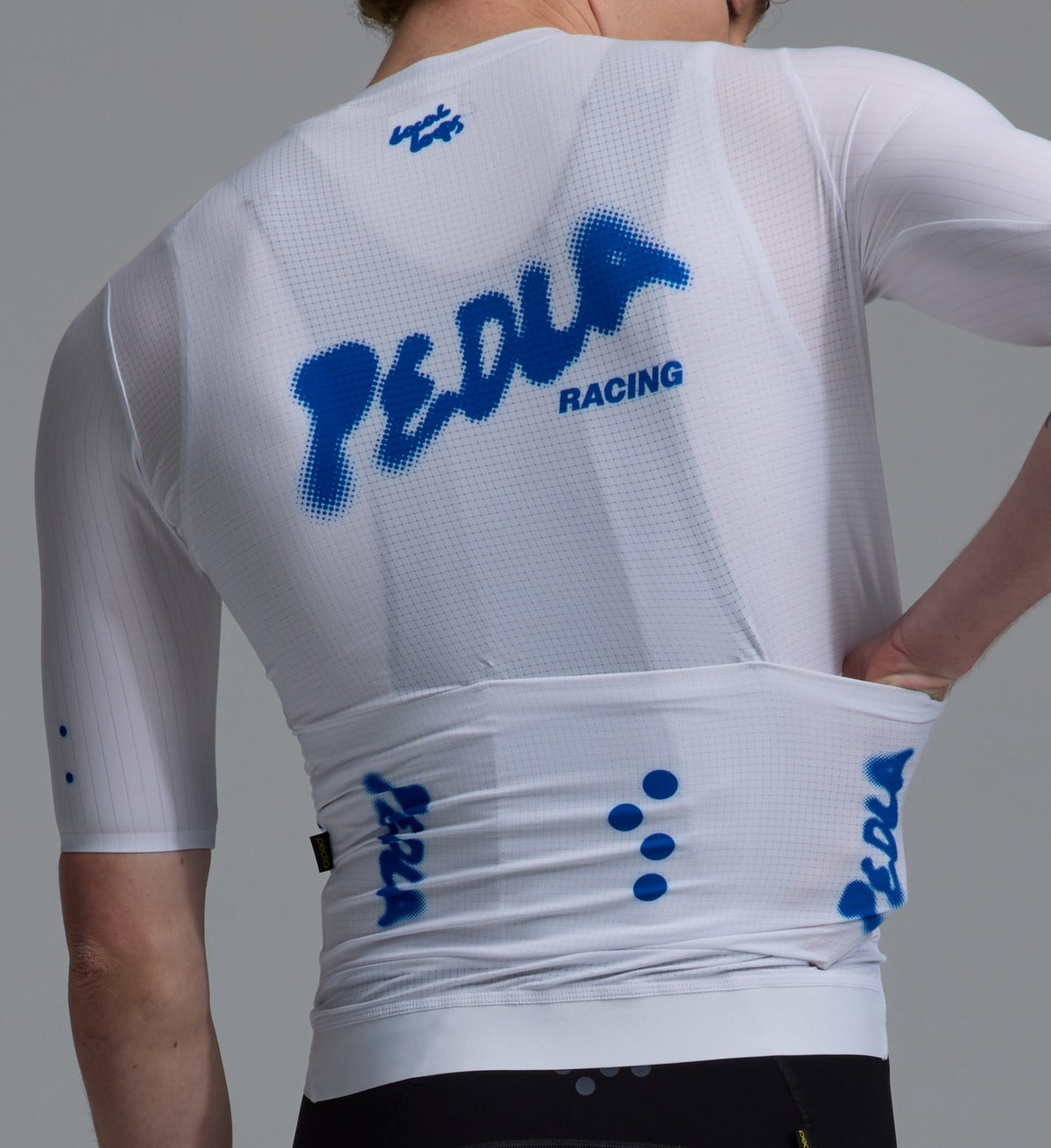 LOCAL LOOPS / Men's PRO Pursuit AIR Jersey in White & Cobalt