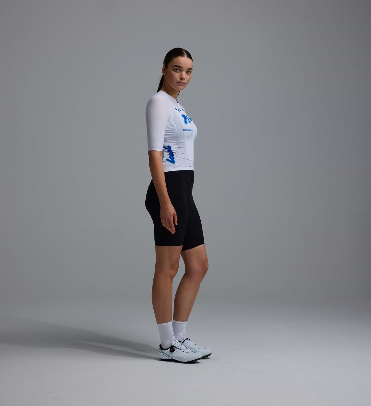 LOCAL LOOPS / Women's PRO Pursuit AIR Jersey in White & Cobalt