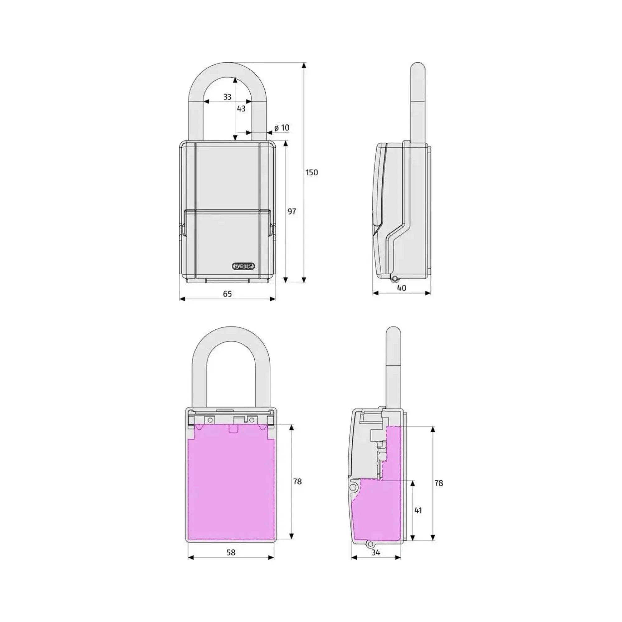 Lock Keygarage 737 Mini 4 Digit 2
