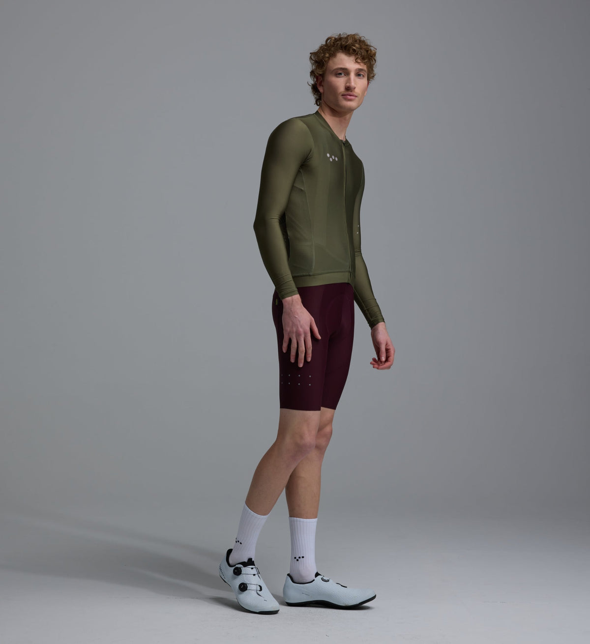 Men's Classic LS Jersey in Olive Bark