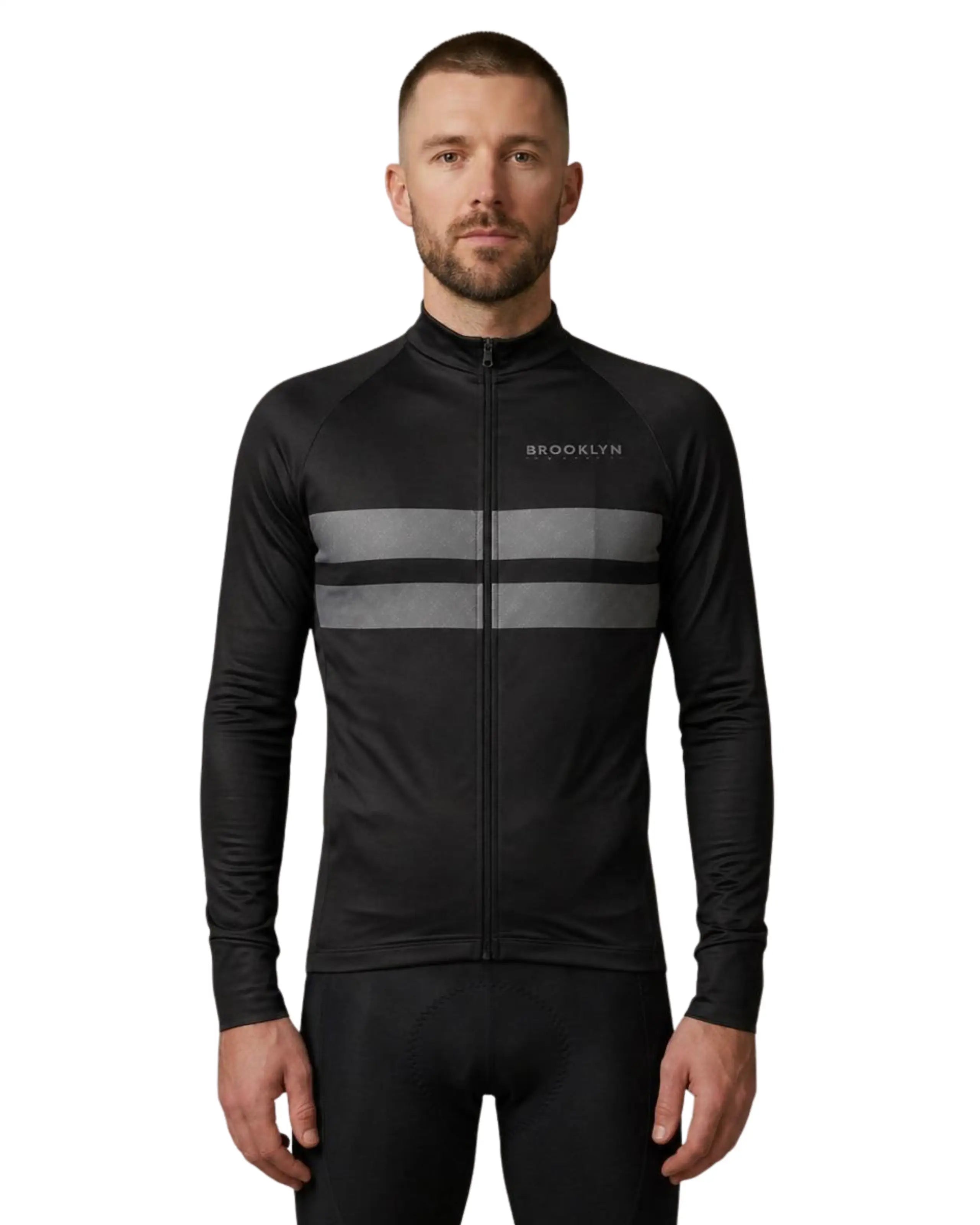 Men's Pro LS Thermal Jacket in Black & Grey