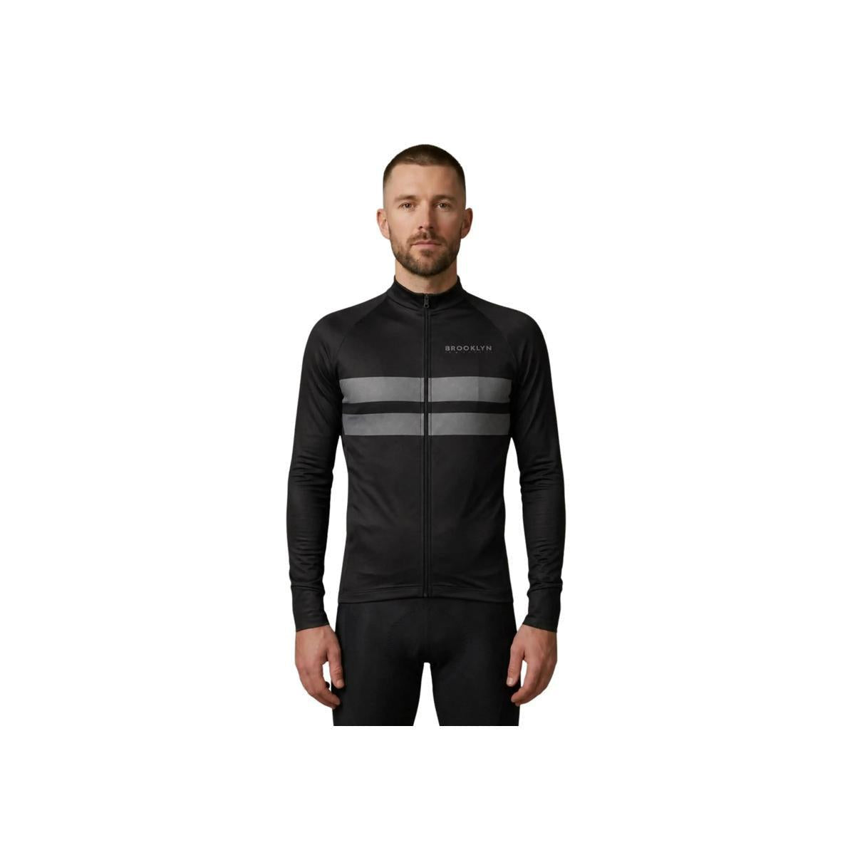 Men's Pro LS Thermal Jacket in Black & Grey