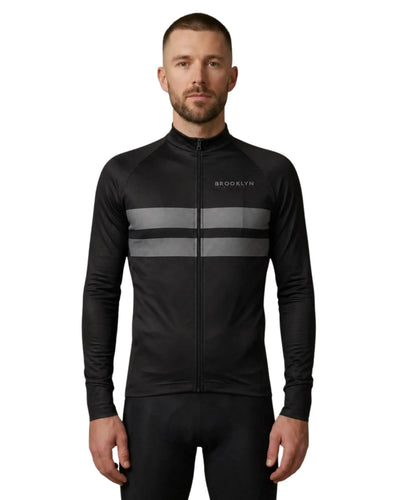 Men's Pro LS Thermal Jacket in Black & Grey