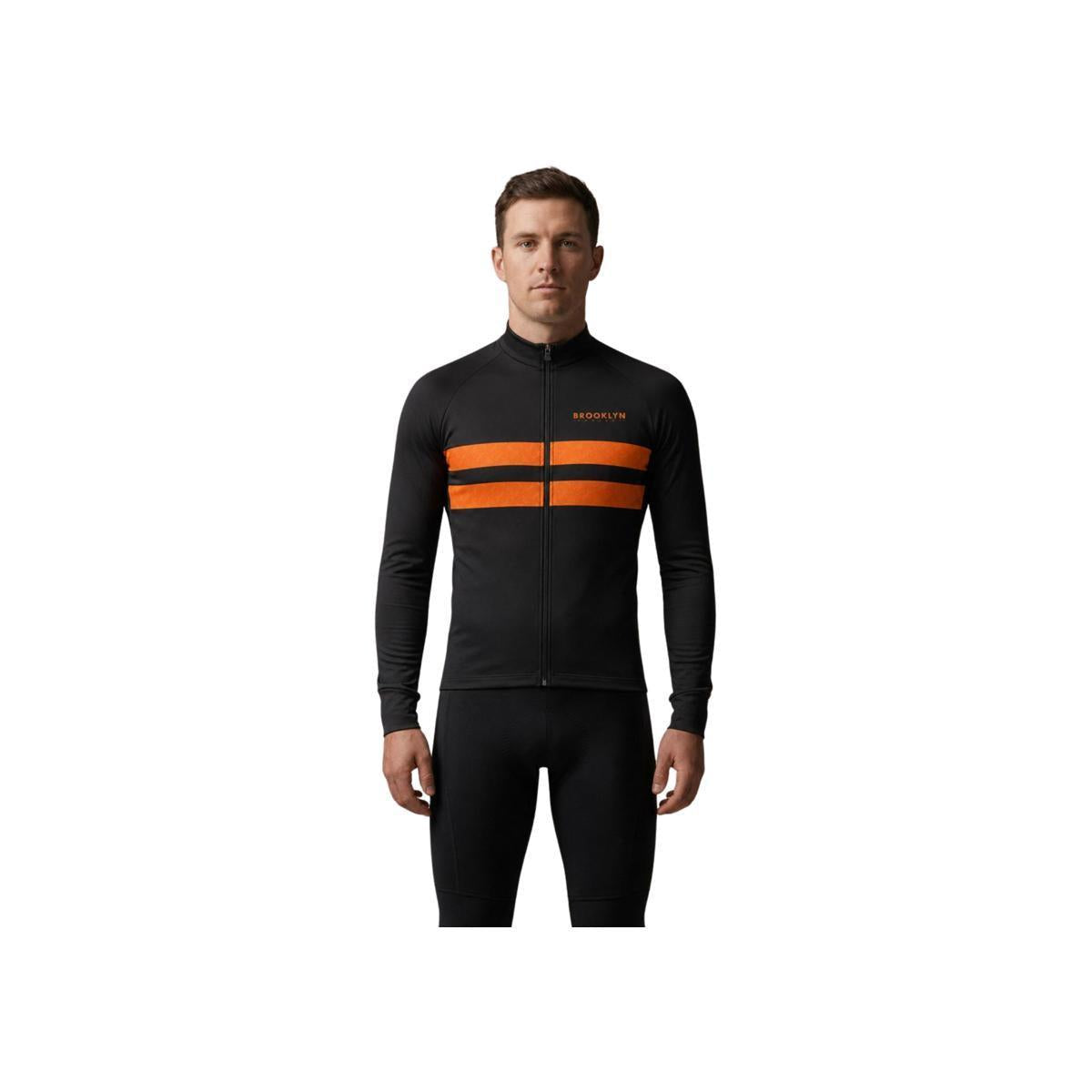 Men's Pro LS Thermal Jacket in Black & Orange