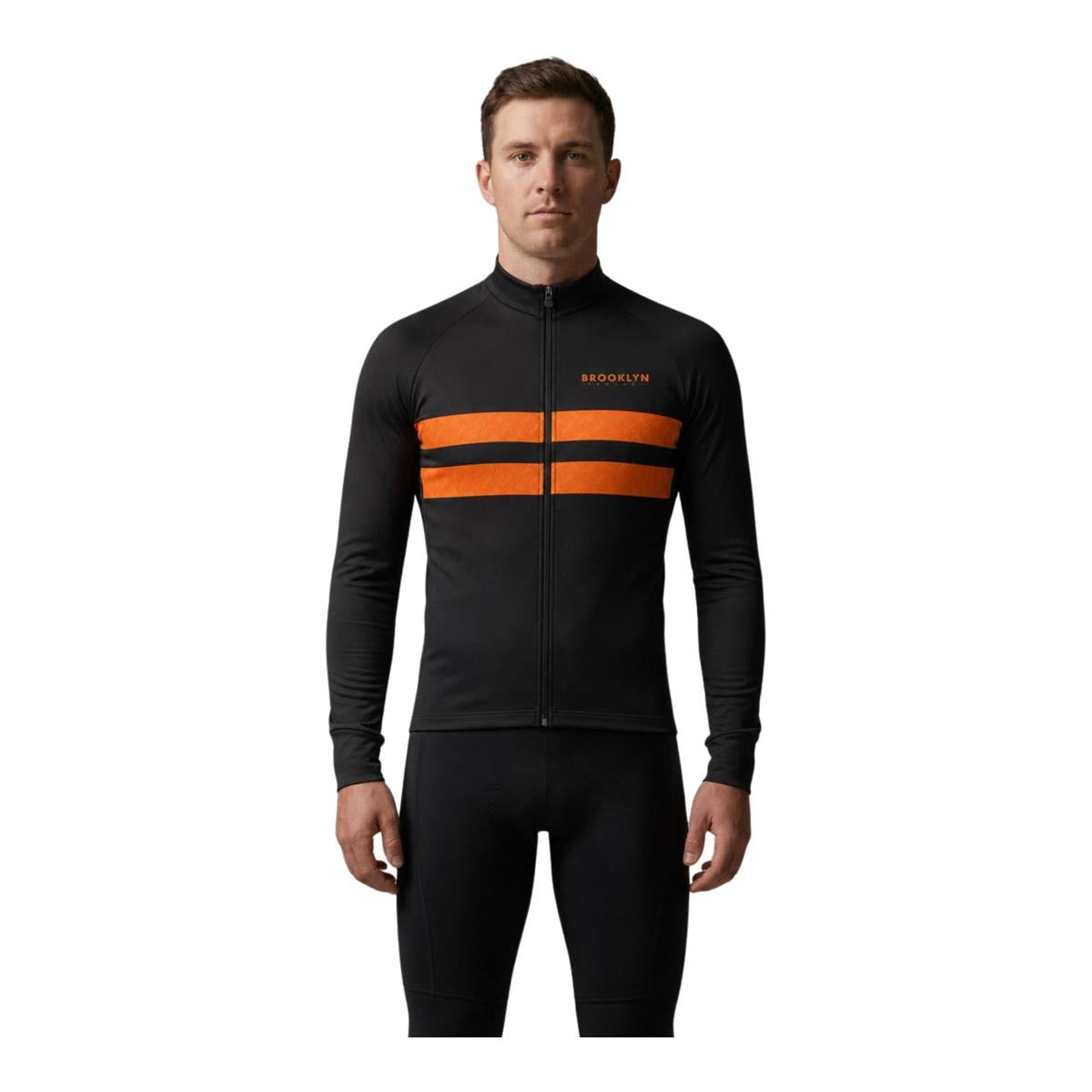 Men's Pro LS Thermal Jacket in Black & Orange