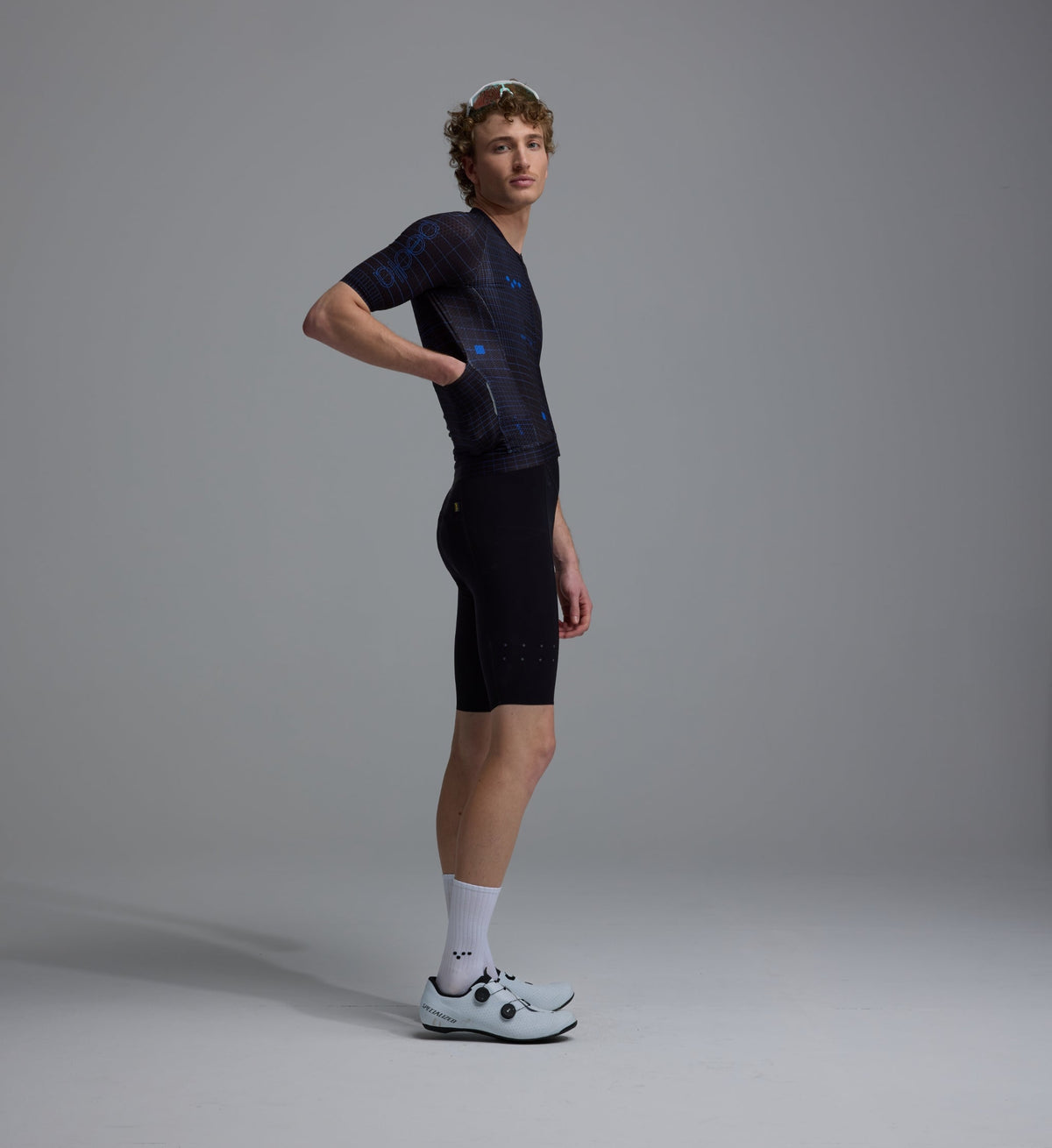 Men's Pro Pursuit 3.0 Jersey in Grid Black