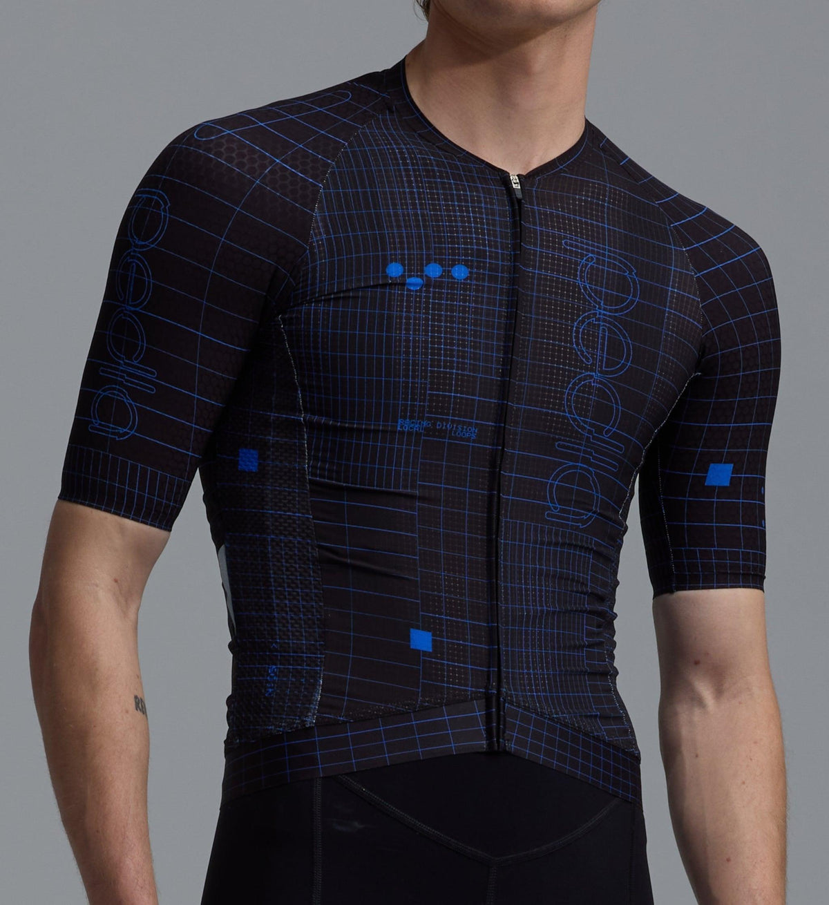 Men's Pro Pursuit 3.0 Jersey in Grid Black