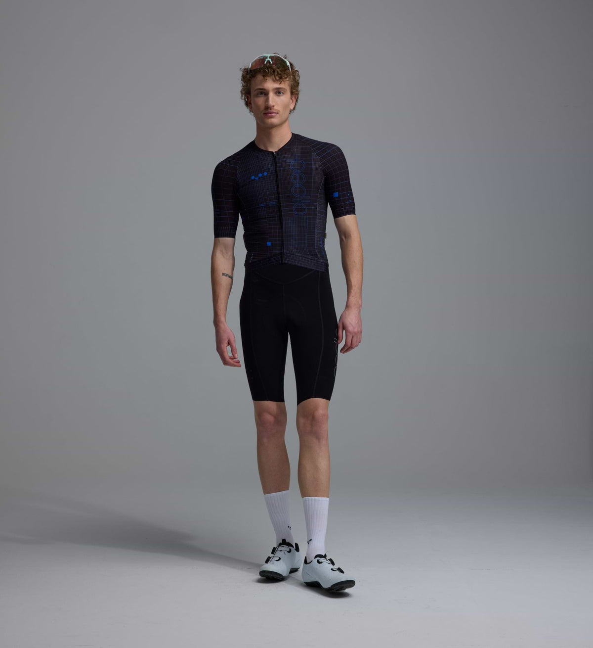 Men's Pro Pursuit 3.0 Jersey in Grid Black