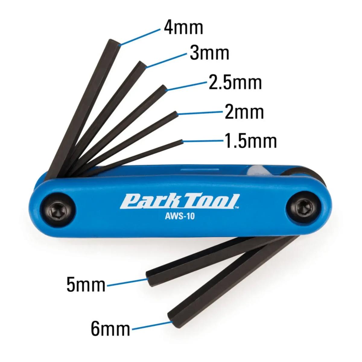 Park Tool Multi-Tool Fold Hex 1.5-6mm AWS-10