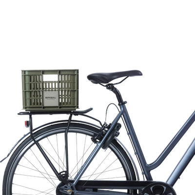 Recycled Bicycle Crate in Moss Green